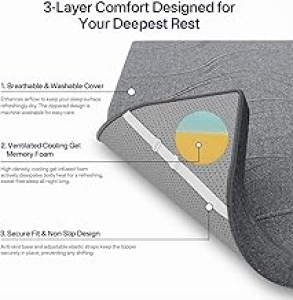 3-Inch Firm Cooling Topper vs 3-Inch Gel Memory Foam: Best Mattress Topper for Back Support