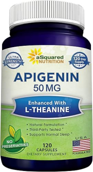 aSquared Nutrition Apigenin 50mg and L-Theanine 200mg capsules