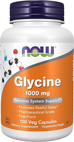NOW Foods Glycine 1000mg Sleep Supplement