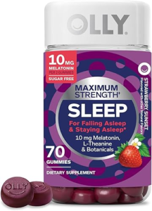 OLLY Max Strength Sleep Gummy Review: 10mg Melatonin With L-Theanine for Faster Sleep