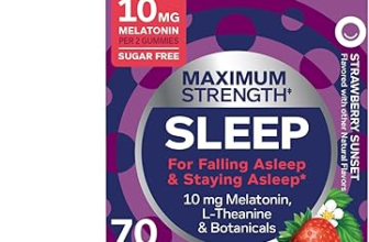 OLLY Max Strength Sleep Gummies strawberry flavor 70 count bottle