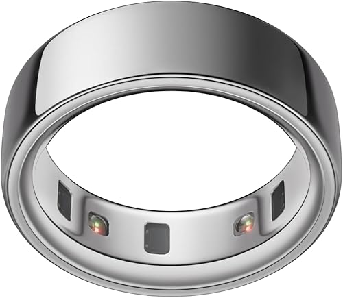 Oura Ring 4 silver smart ring on hand sleep tracker