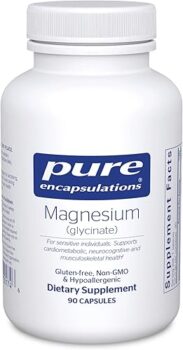 Pure Encapsulations Magnesium Glycinate supplement capsules for sleep support