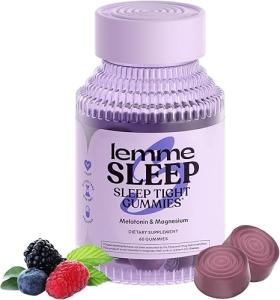 Lemme Sleep Gummies, Botanical Melatonin Blend for Natural, Drug-Free Sleep