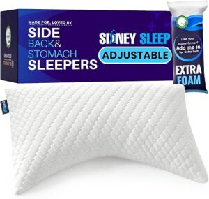Sidney Sleep Contour Pillow Review: Adjustable Fill for Side and Back Sleepers