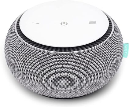 SNOOZ smart white noise sound machine with real fan for natural sleep sounds