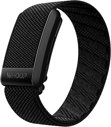 WHOOP 4.0 wearable fitness and sleep tracker on wrist