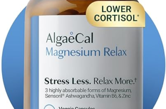 AlgaeCal Magnesium Relax supplement bottle with 60 capsules