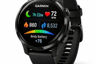 Garmin Venu 3 smartwatch in black with AMOLED display showing health metrics