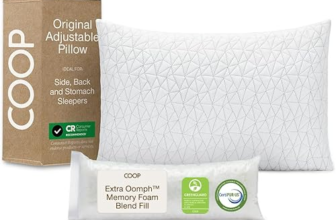 Coop Home Goods Original Loft adjustable memory foam pillow