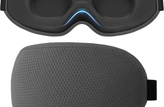 Gritin 3D contoured blackout sleep mask in dark grey