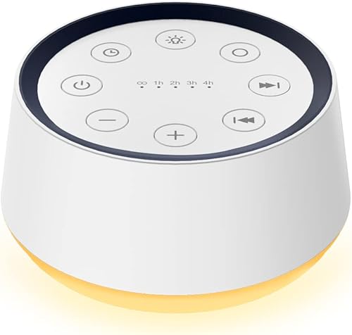 Brown noise sound machine with night light