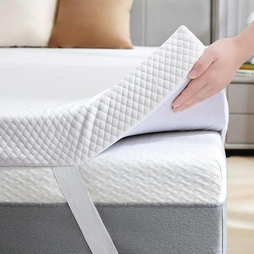 SINWEEK Gel Memory Foam Mattress Topper