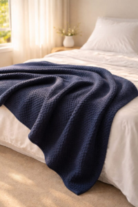 Sleep & Beyond Organic Cotton Honeycomb Blanket Review: A Textured Throw That Breathes All Year