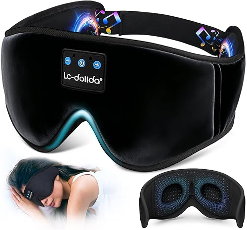 LC-dolida 3D Sleep Mask Bluetooth Headphones
