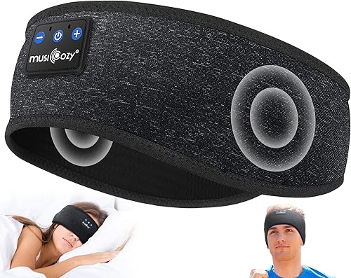 MUSICOZY Bluetooth sleep headband headphones in gray