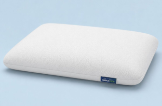 Tempur-Pedic TEMPUR-Cloud Pillow on soft blue background
