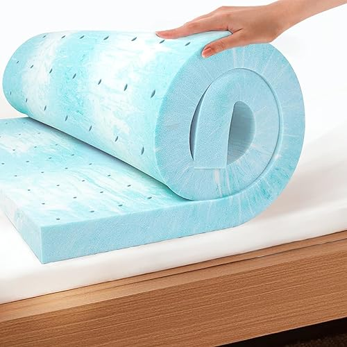 3 inch gel memory foam topper queen size