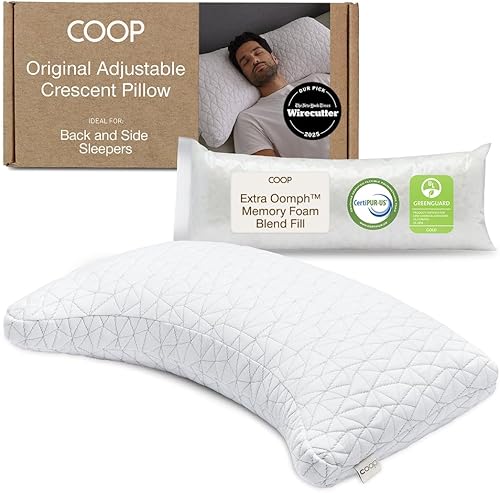 Coop Home Goods crescent adjustable pillow