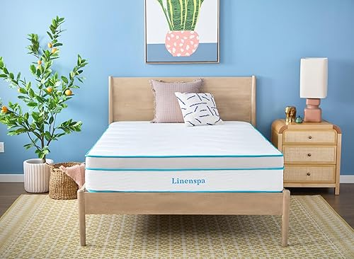 Linenspa 12 inch memory foam and spring hybrid mattress