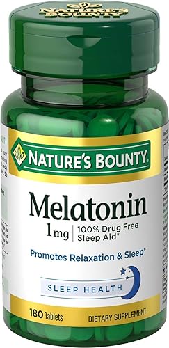 Natures Bounty melatonin tablets bottle