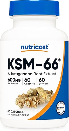 Nutricost KSM-66 ashwagandha capsules bottle