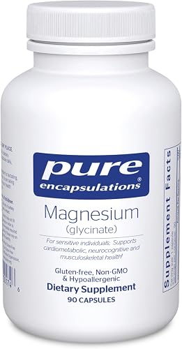 Pure Encapsulations magnesium glycinate supplement bottle