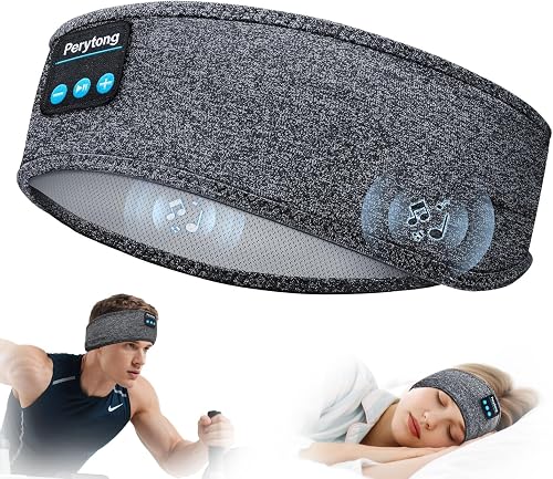 Perytong thin sleep headphones headband for side sleepers