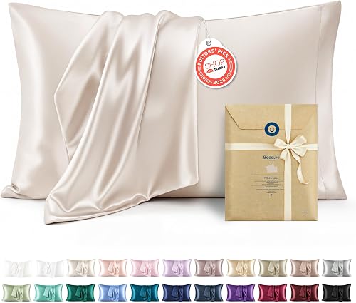 Bedsure satin pillowcase queen set of two