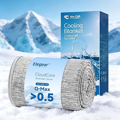 Elegear double sided cooling blanket in blue