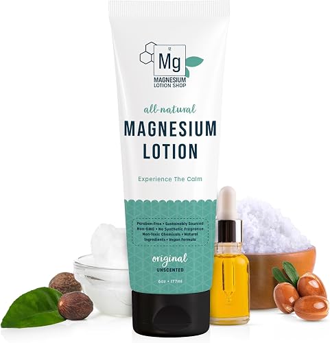 Seven Minerals unscented magnesium lotion bottle