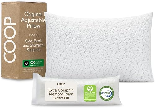 Coop Home Goods Original Adjustable memory foam pillow