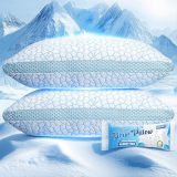 QUTOOL Double-Sided Cooling Pillow — Shredded Memory Foam Relief for Hot Sleepers